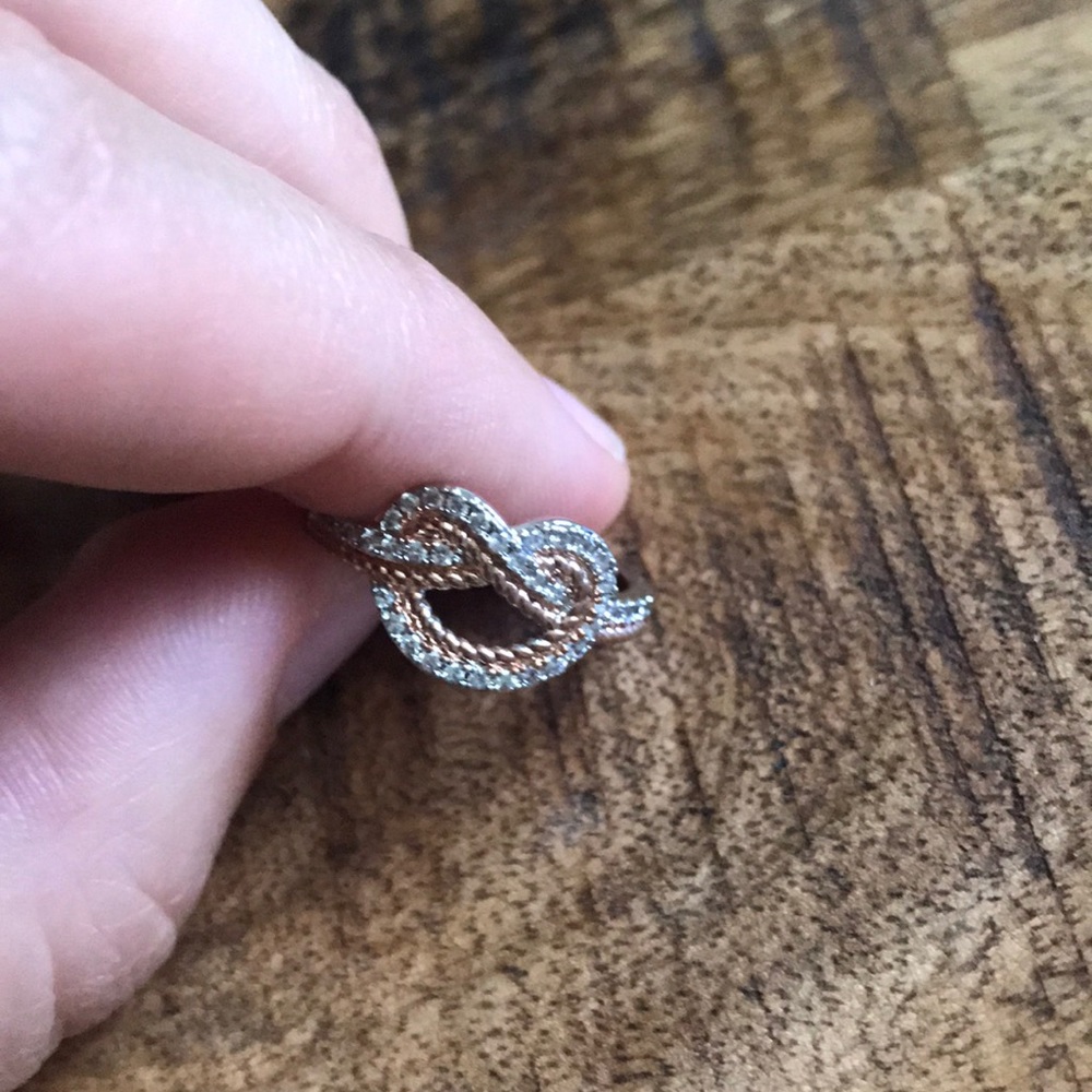 New Two Tone 925 Silver Ring Size 6-10 - Picture 8 of 8